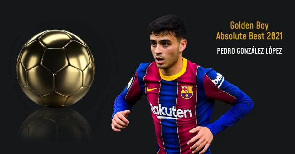 El jugador del FC Barcelona Pedri gana el premio Golden Boy 2021 al mejor jugador Sub-21 del año en Europa