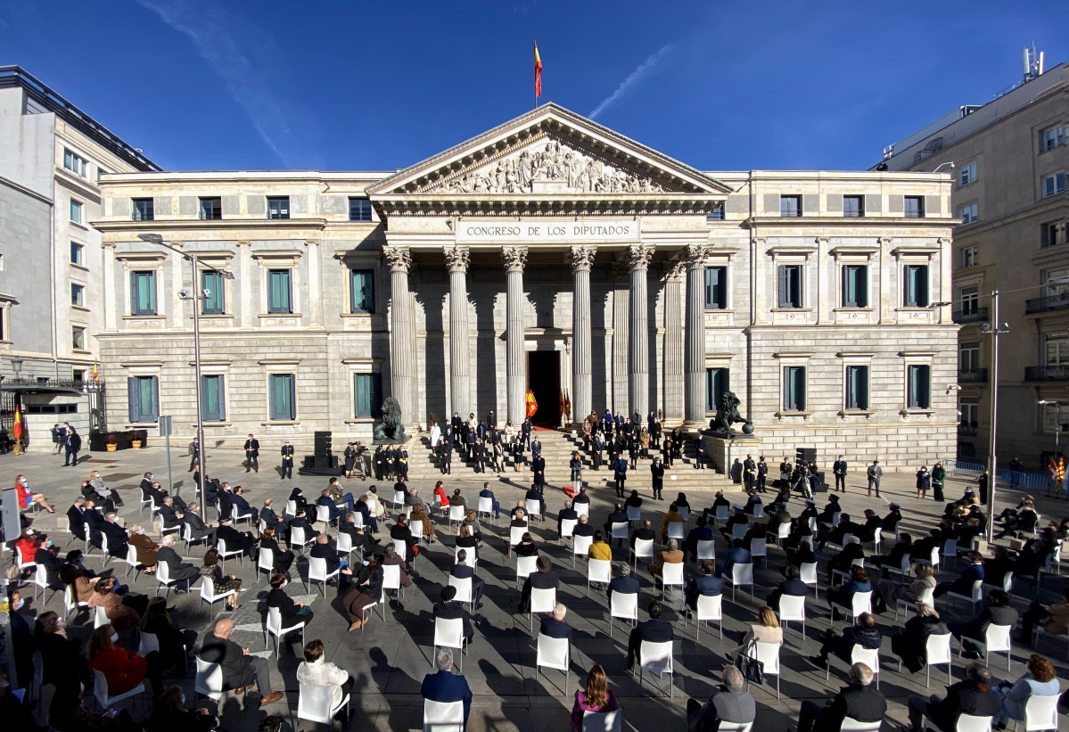 Vista general del acto institucional por el Día de la Constitución en el Congreso de los Diputados, a 6 de diciembre de 2021