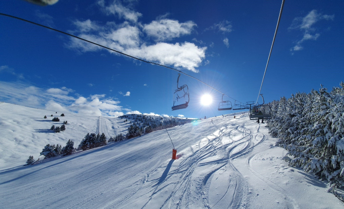 Pista de Cap de Comella en La Molina durantes esta semana.