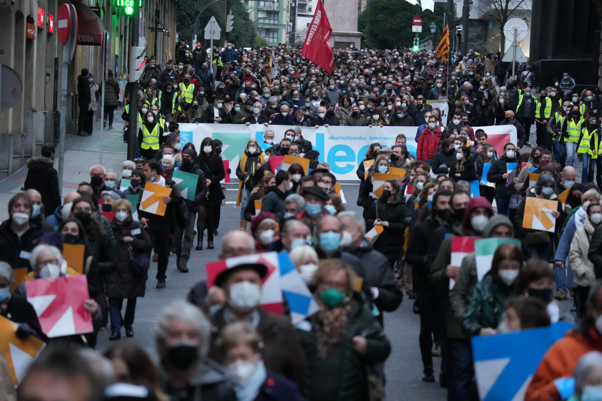 EuropaPress 4182502 alrededor 200 manifestaciones piden euskadi navarra fin politica excepcion