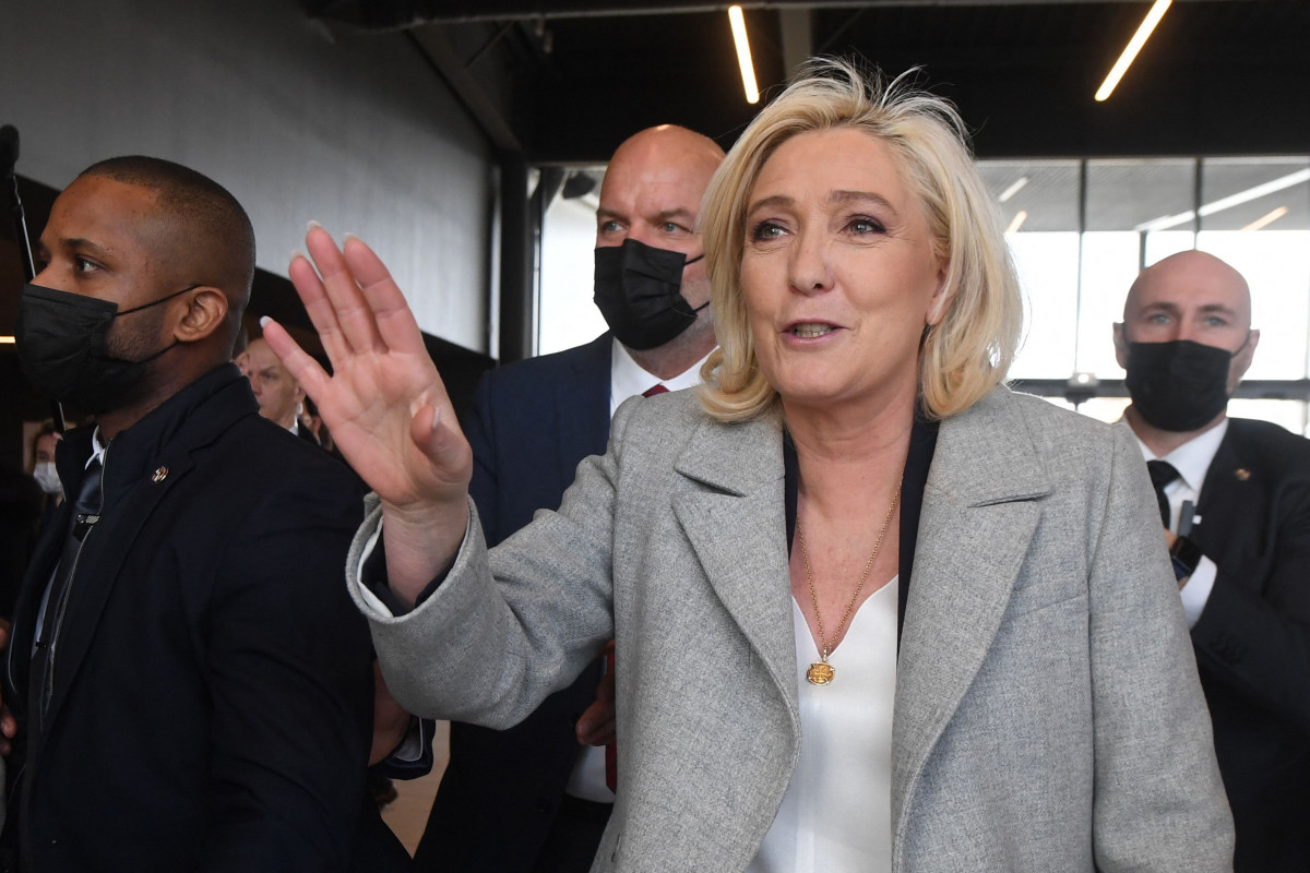 EuropaPress 4234936 05 february 2022 france reims marine le pen extreme right wing presidential