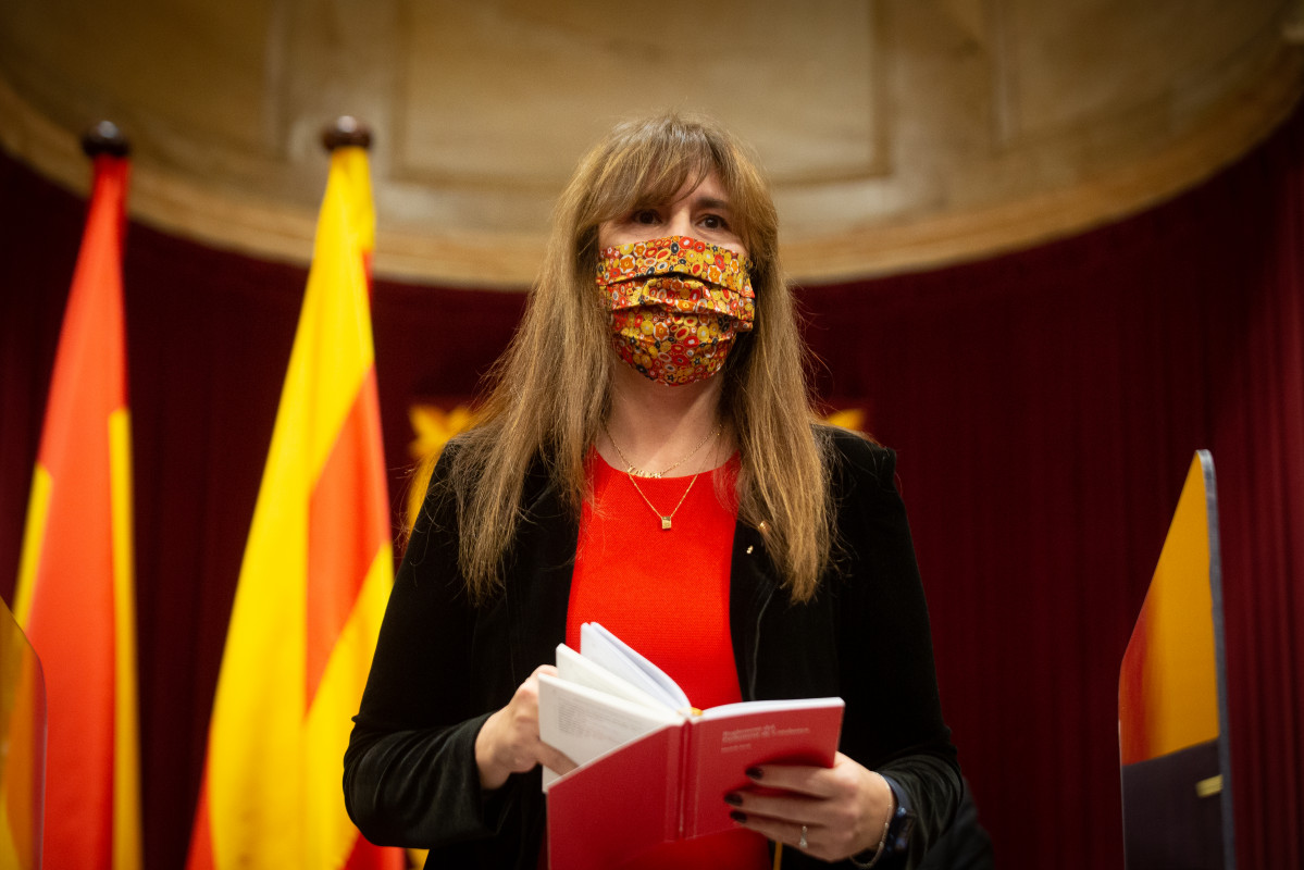 La presidenta del Parlament, Laura Borràs, en una imagen de archivo.