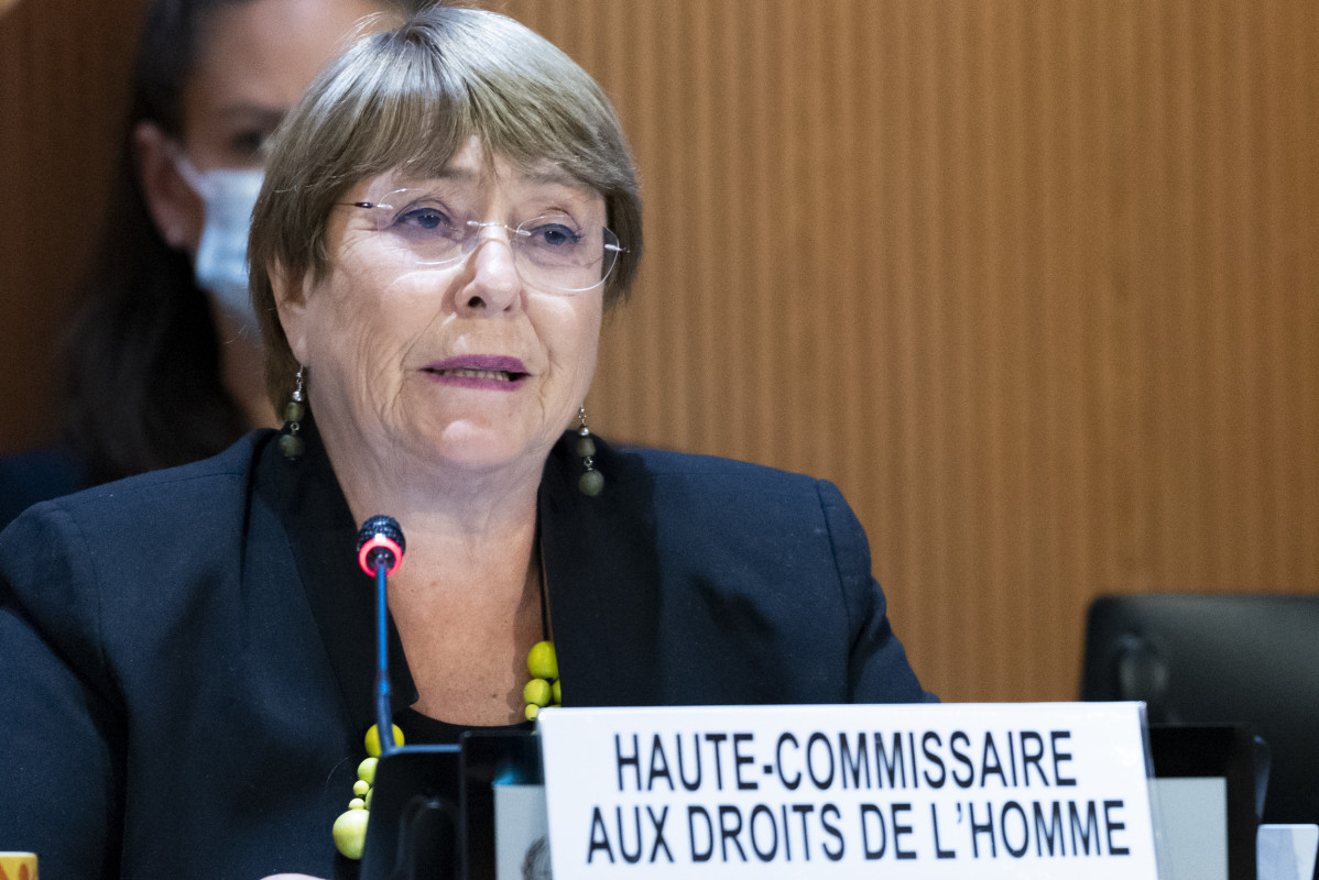 EuropaPress 4280572 handout 28 february 2022 switzerland geneva michelle bachelet unhigh