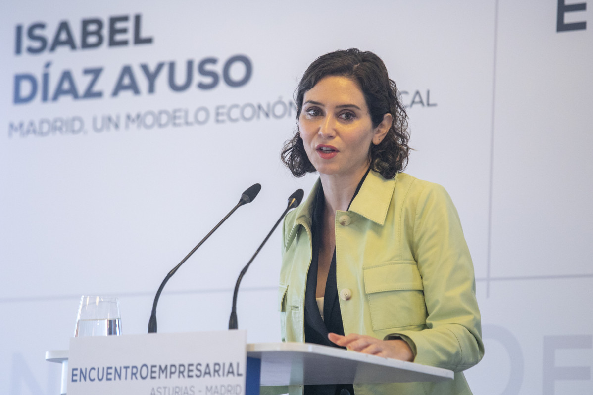 La presidenta de la Comunidad de Madrid, Isabel Díaz Ayuso