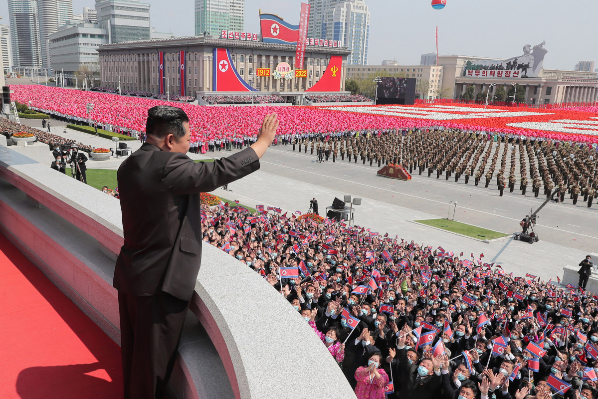 EuropaPress 4384669 handout 15 april 2022 north korea pyongyang picture provided by the north