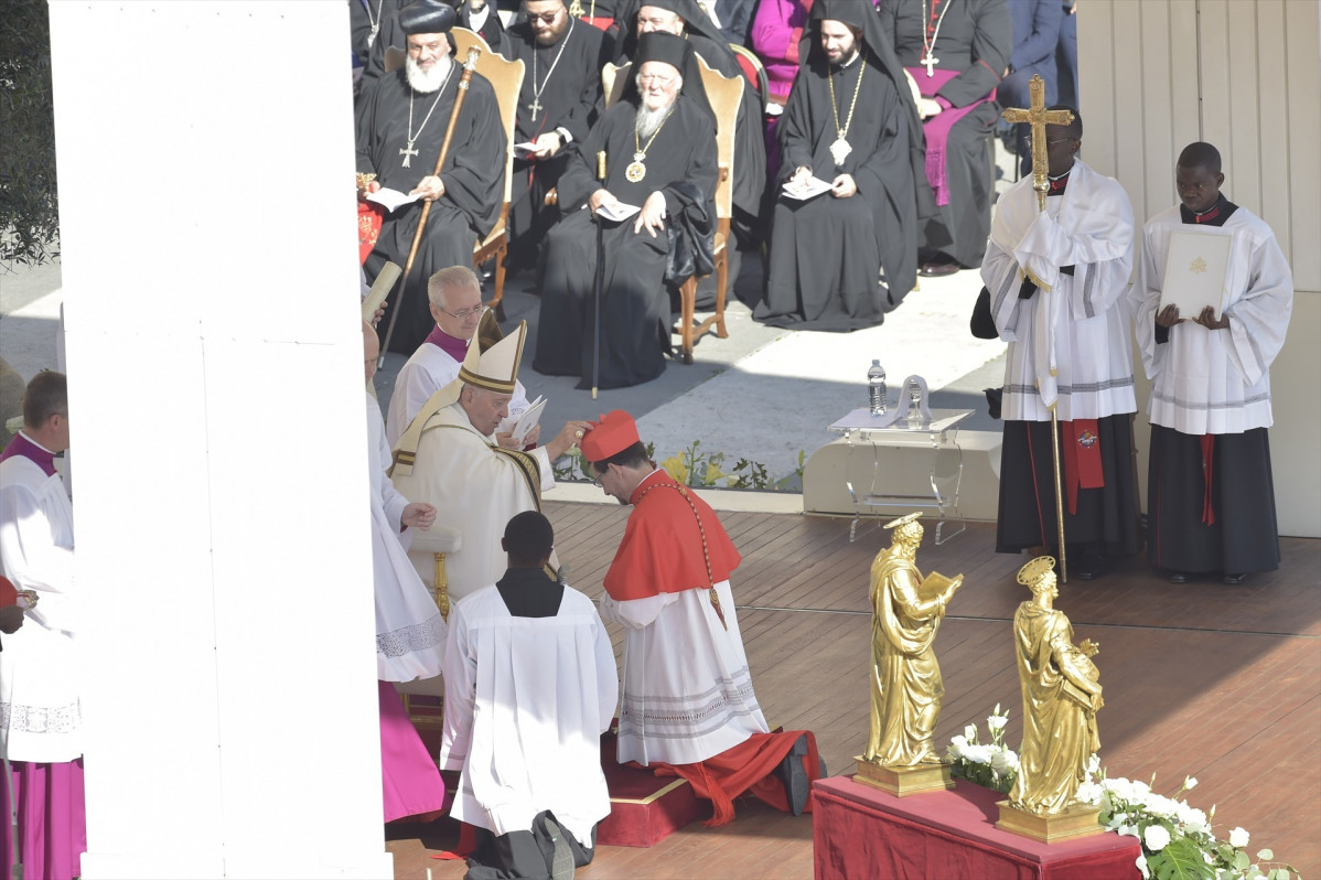 EuropaPress 5473451 papa francisco nombra cardenal arzobispo madrid jose cobo basilica vaticana