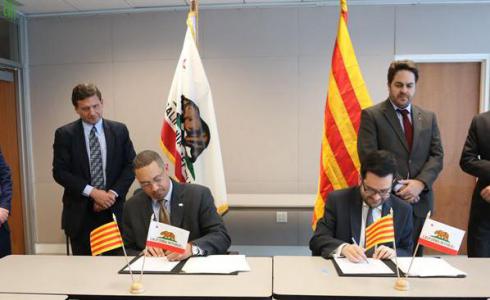 Catalunya y California firman un acuerdo de cooperación económica y empresarial