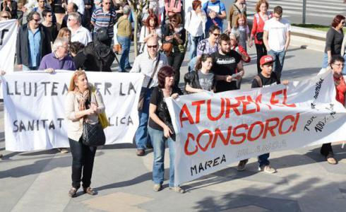 La Marea Blanca recoge 7.000 alegaciones contra el Consorcio Sanitario de Lleida
